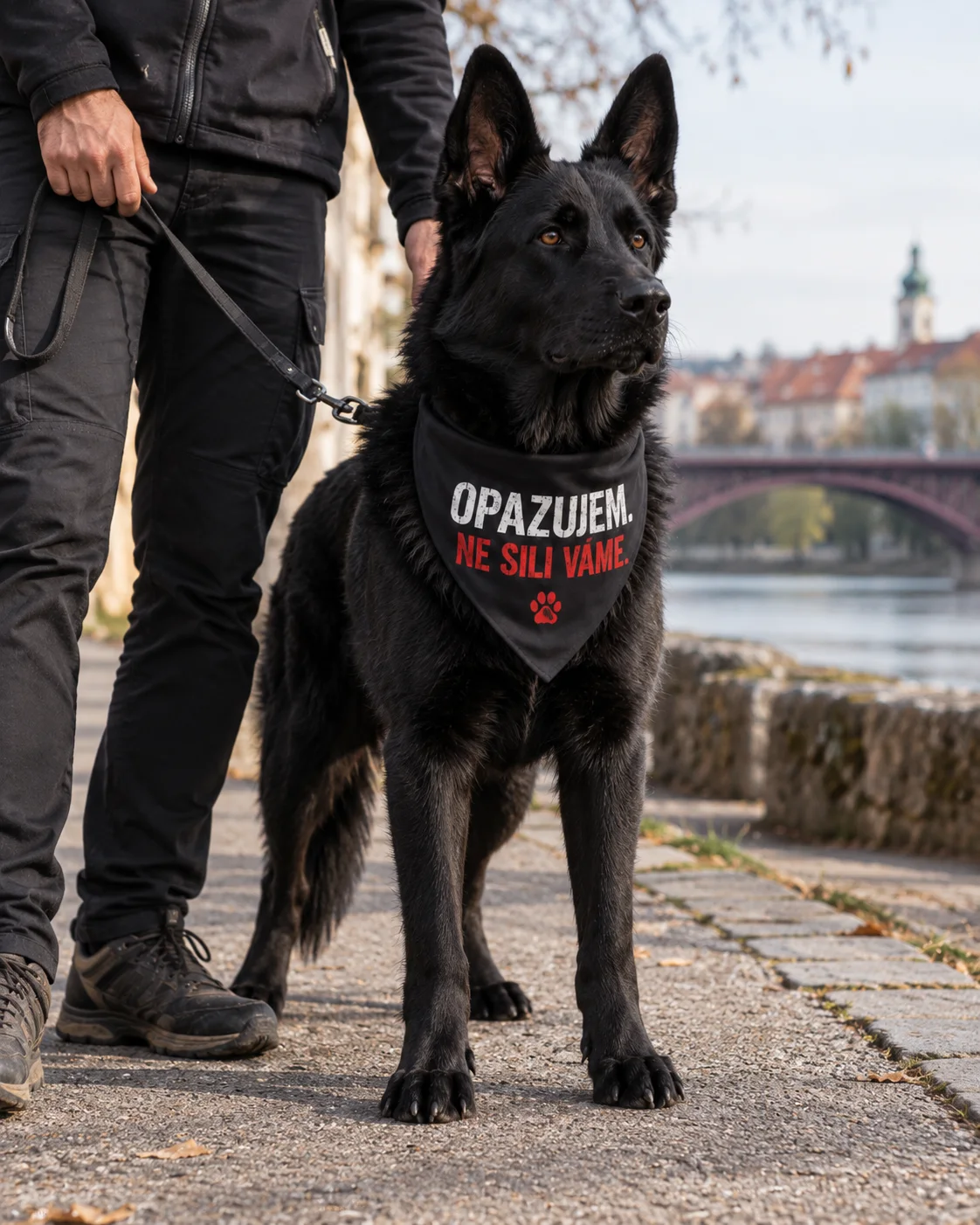 Predogled psa z rutico: Opazujem. Ne sili vame.